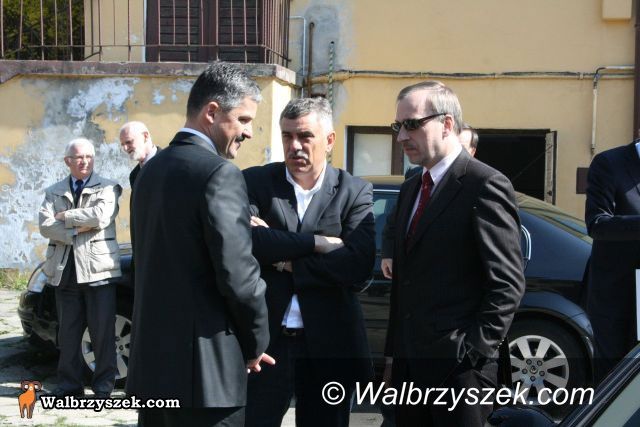 Wałbrzych: Minister Bogdan Zdrojewski w kopalni