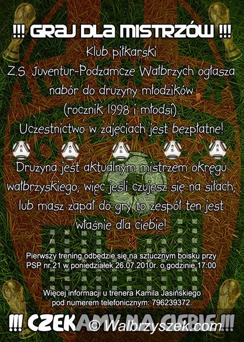 Wałbrzych: Juventur prowadzi nabór