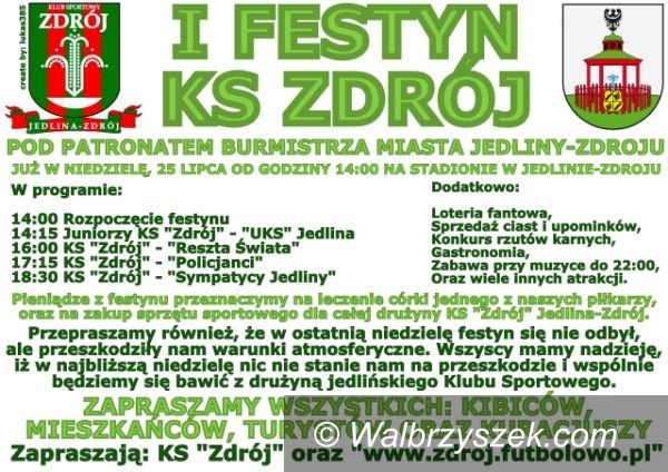 Jedlina-Zdrój: Zdrój organizuje festyn
