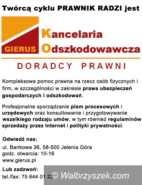 Wałbrzych: Umowa pośrednictwa w obrocie nieruchomościami typu otwartego oraz skarga złożona na działalność pośrednika
