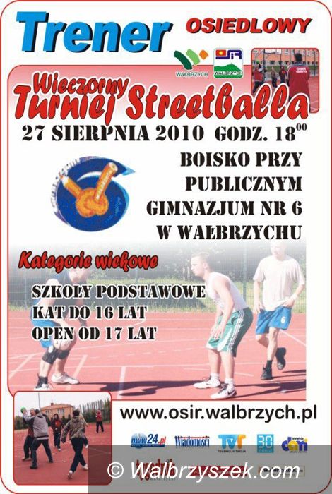Wałbrzych: Wieczorny turniej streetballa