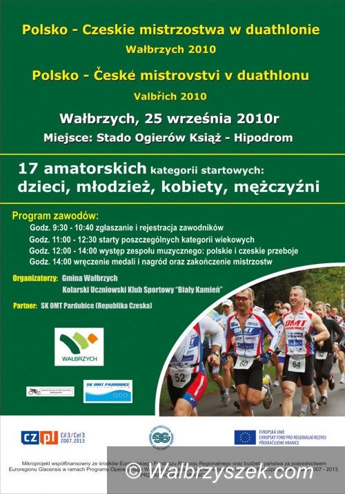 Wałbrzych: Duathlon w Stadzie Ogierów Książ