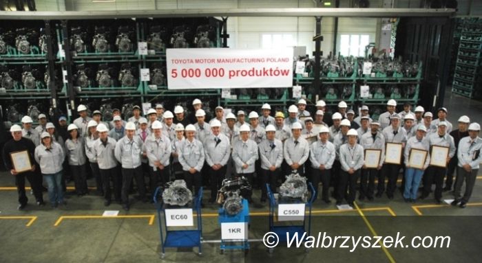 Wałbrzych: Pięciomilionowy produkt wałbrzyskiej Toyoty