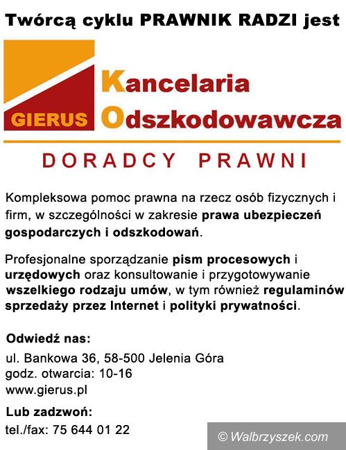 Wałbrzych: Upadłość konsumencka