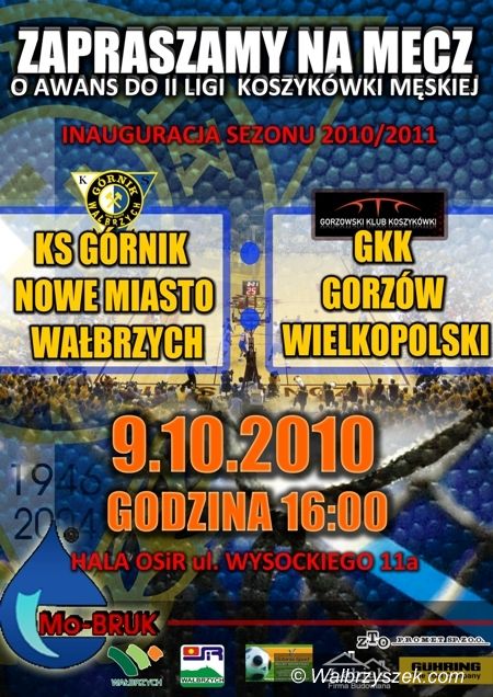 Wałbrzych: Mecz na szczycie w III lidze koszykówki