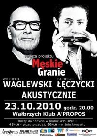 Wałbrzych: Wojciech Waglewski i Bartosz Łęczycki w A’ Propos – bilety do wygrania