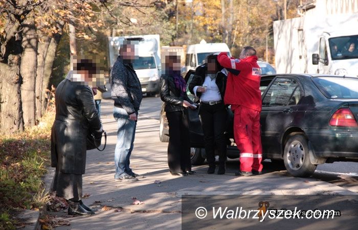 Wałbrzych: Zderzenie na ulicy Chrobrego przyczyną zakorkowania miasta