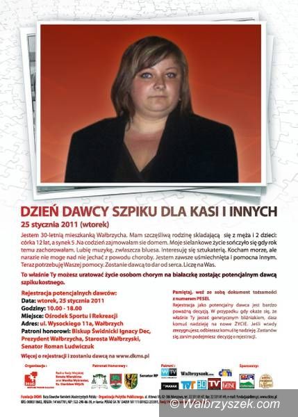 Wałbrzych: Przyłącz się do walki z białaczką. I Ty możesz uratować komuś życie!