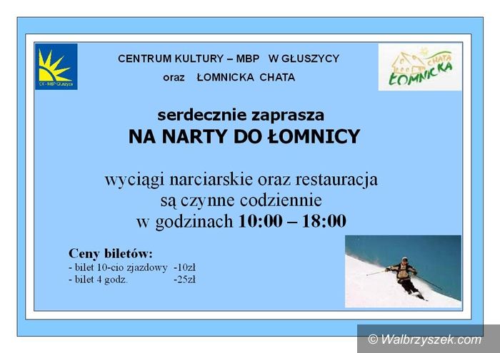 REGION, Głuszyca: Głuszyca zaprasza w czasie zimowych ferii