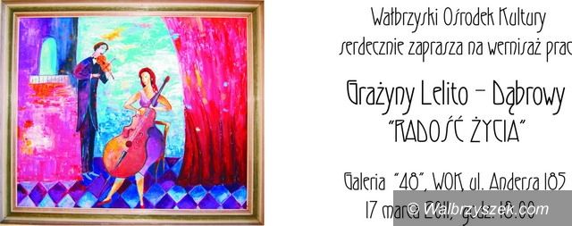 Wałbrzych: Zapraszamy na wernisaż Grażyny Lelito–Dąbrowy