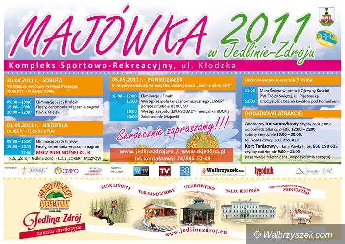 REGION, Jedlina-Zdrój: Moc atrakcji podczas majowego weekendu w Jedlinie–Zdroju