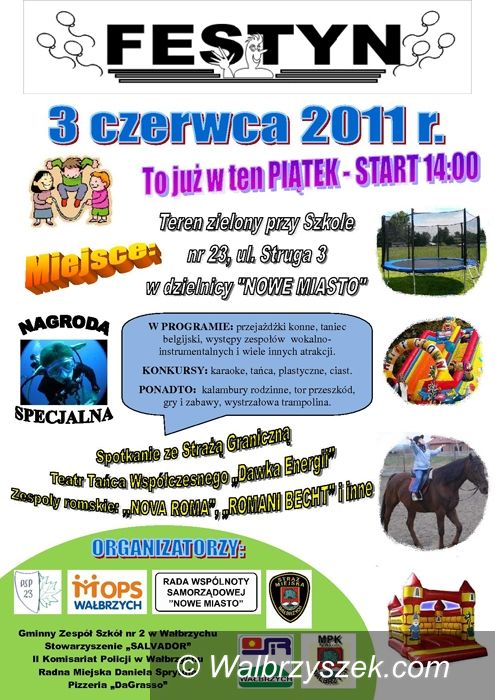 Wałbrzych: Piątkowy nowomiejski festyn