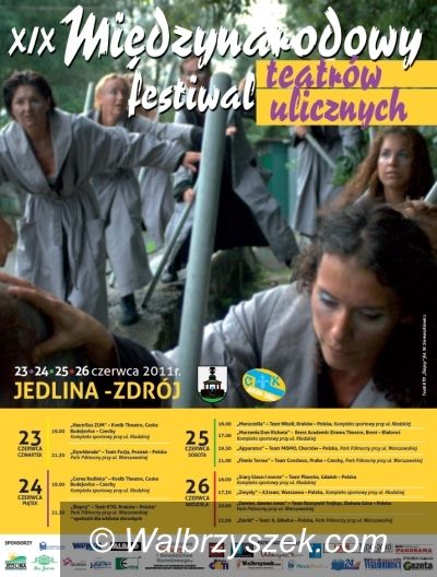 REGION, Jedlina-Zdrój: Teatry uliczne zagoszczą w Jedlinie–Zdroju