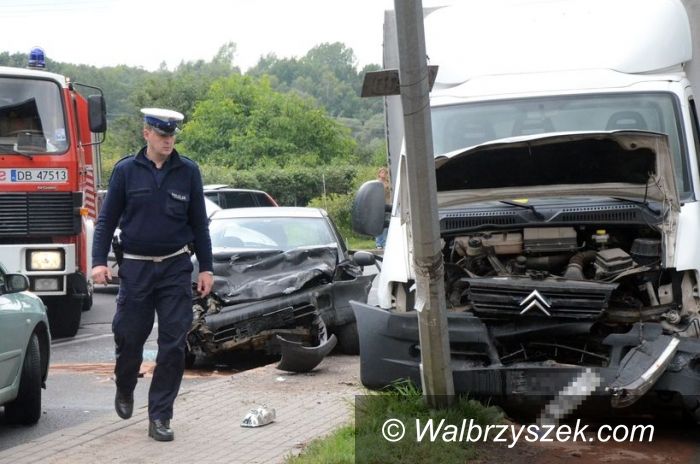 Wałbrzych: Wypadek na Orkana