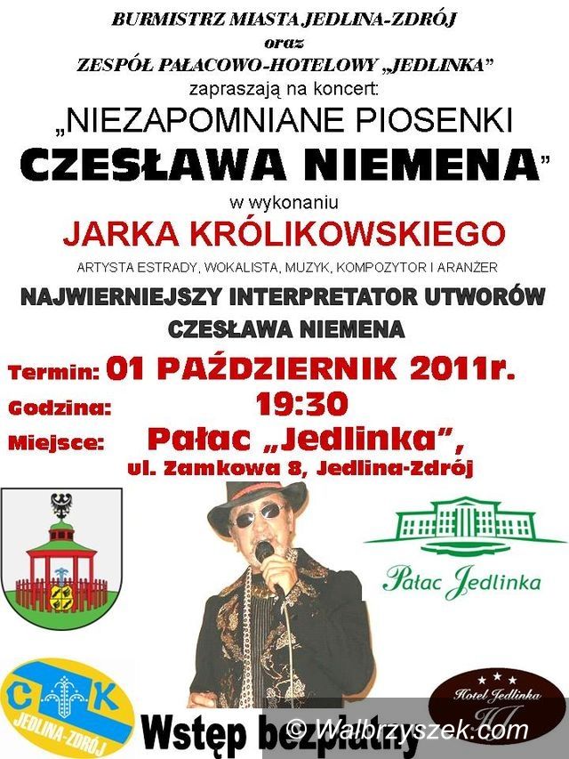 Jedlina - Zdrój: Królikowski zaśpiewa Niemena