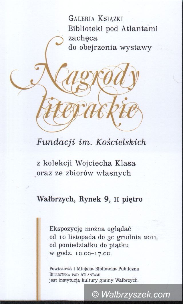 Wałbrzych: O Fundacji Kościelskich w Galerii Książki
