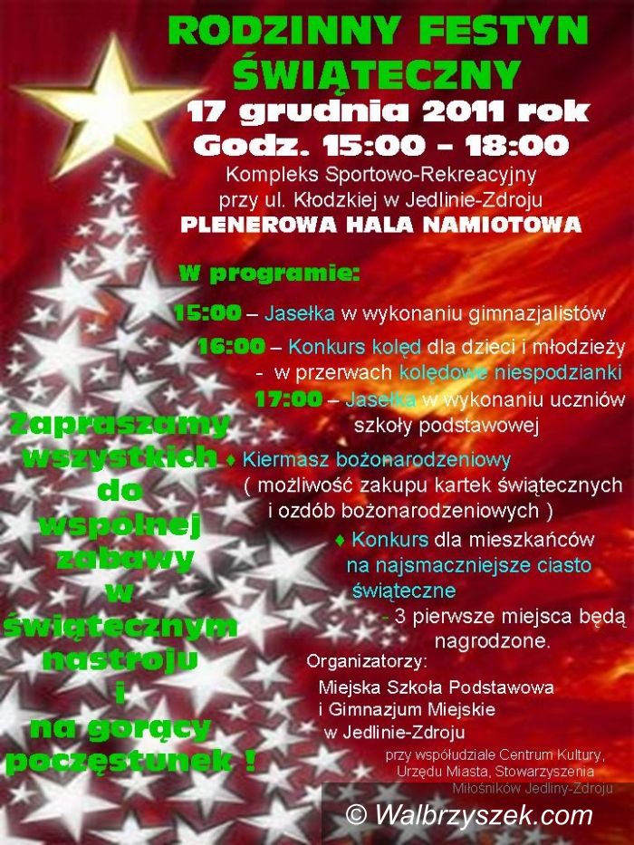Jedlina - Zdrój: Rodzinny festyn świąteczny z Jedlinie–Zdroju