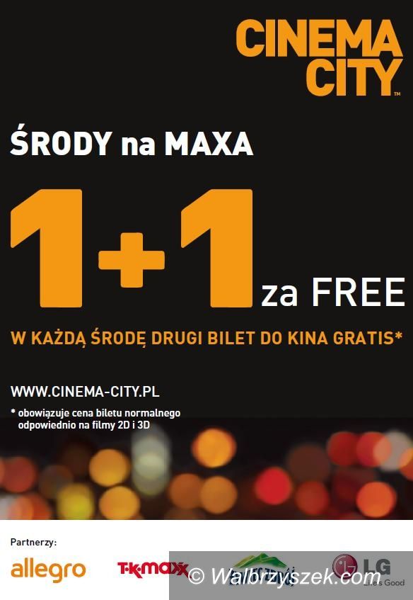 Wałbrzych: „Środy na Maxa” w Cinema City oraz IMAX