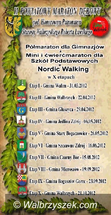 Wałbrzych: Już dziś kolejna edycja Maratonu Dębowego