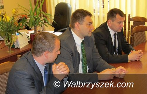 Wałbrzych: Mer Borysławia w Starostwie Powiatowym