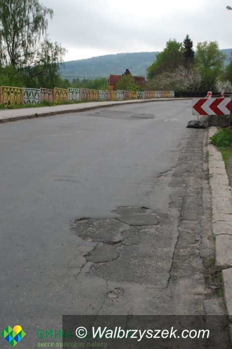 REGION, Głuszyca: Ulica Kolejowa do remontu