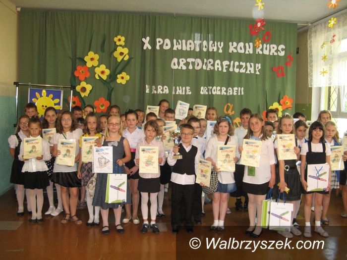 Wałbrzych: X Jubileuszowy Powiatowy Konkurs Ortograficzny „W krainie ortografii”