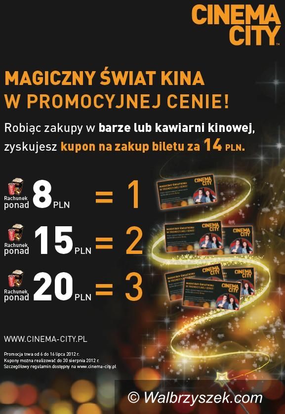 Wałbrzych: Poznaj magiczny świat kina w promocyjnej cenie tylko w Cinema City