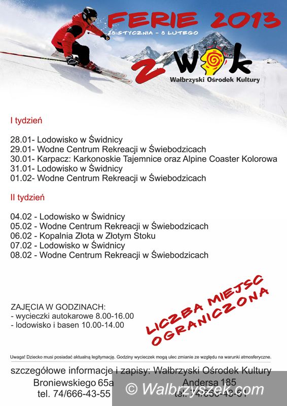 Wałbrzych: Ferie z WOK