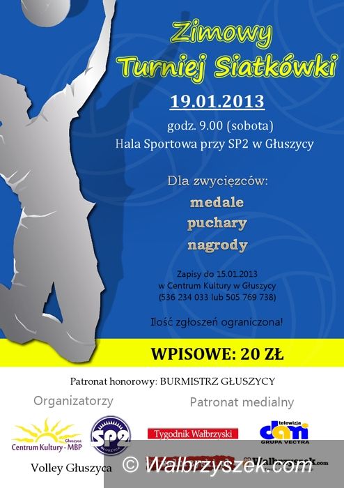 Głuszyca: Zapraszamy na Zimowy Turniej Siatkówki