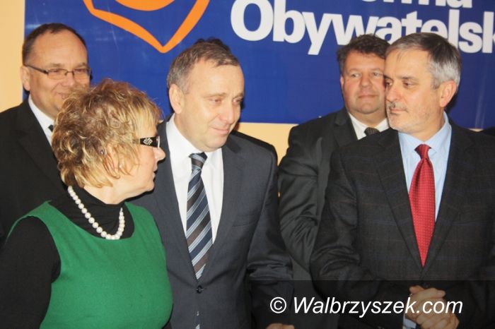 Wałbrzych: Grzegorz Schetyna z krótką wizytą w Wałbrzychu