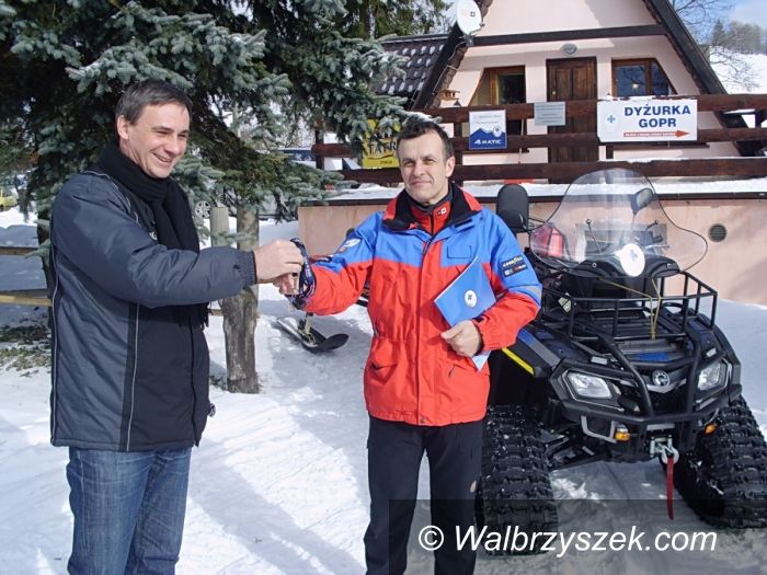 Region: Grupa Wałbrzysko–Kłodzka GOPR ma nowego quada