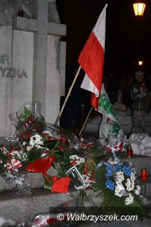 Wałbrzych: Kibice też pamiętali o Narodowym Dniu Pamięci Żołnierzy Wyklętych