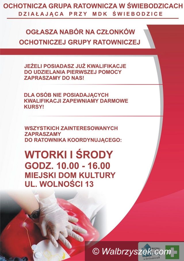 Świebodzice: Powstaje drużyna ratownicza w Świebodzicach