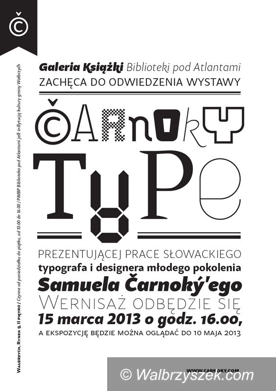 Wałbrzych: Prace słowackiego typografa w Bibliotece pod Atlantami