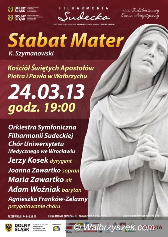 Wałbrzych: Koncert Wielkopostny Filharmonii Sudeckiej
