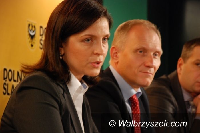 Wałbrzych: Joanna Mucha we Wrocławiu. Będą inwestycje w Wałbrzychu