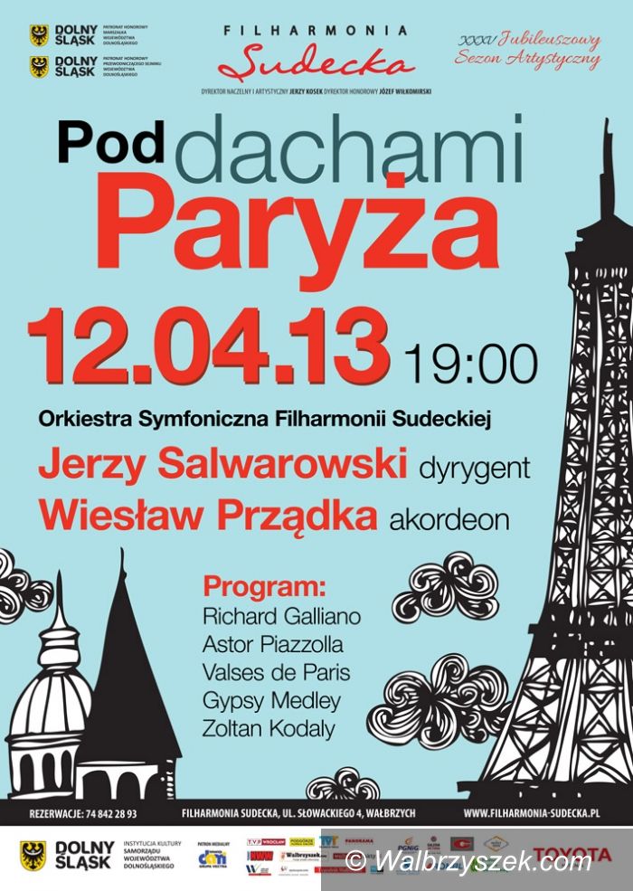 Wałbrzych: Koncert „Pod dachami Paryża”