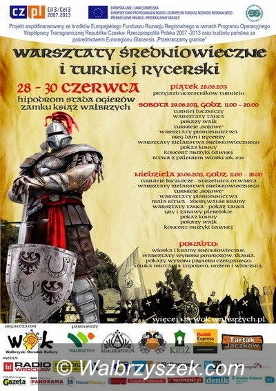 Wałbrzych: Warsztaty średniowieczne i turniej rycerski