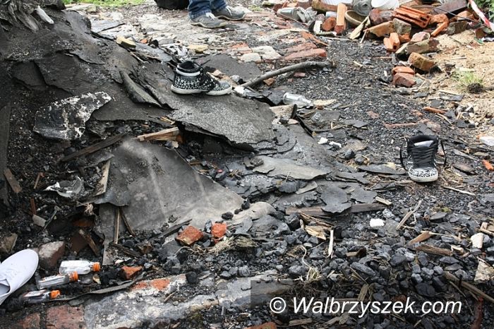 Wałbrzych: Pożar przy ul. Kombatantów