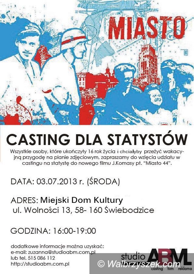 Świebodzice: Zagraj w filmie!