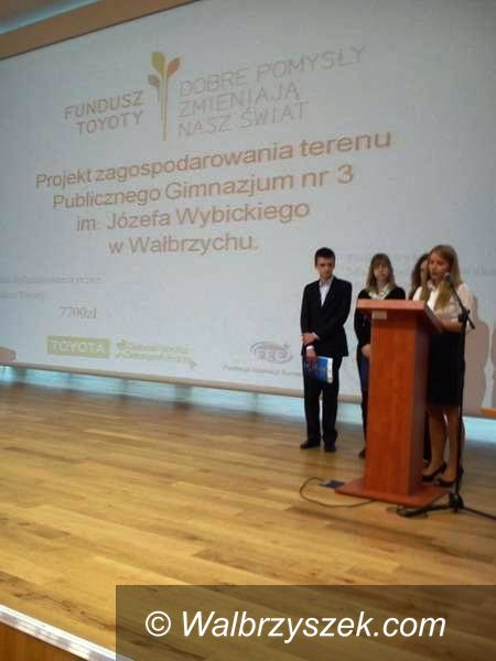 Wałbrzych: PG nr 3 realizuje pomysły przy wsparciu Toyoty