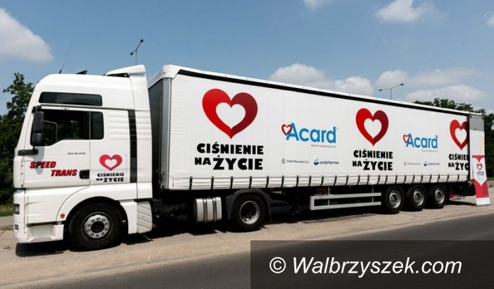 Wałbrzych/Kraj: Ponad 3000 przebadanych osób w Tirze kampanii „Ciśnienie na życie”