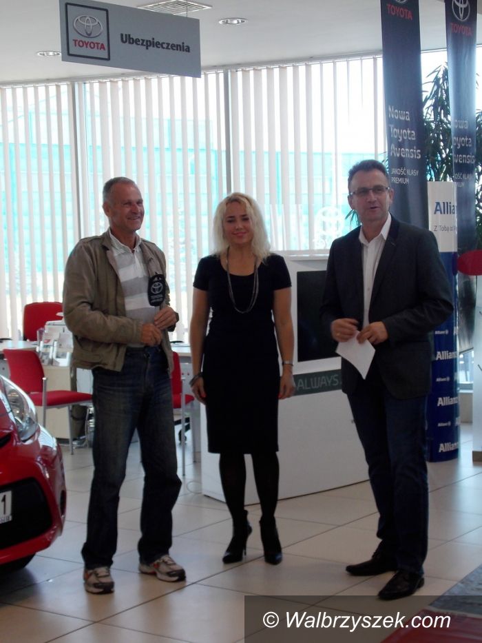 Wałbrzych: Toyota Aygo – nagroda główna wałbrzyskiego Półmaratonu odjechała do Rudnika