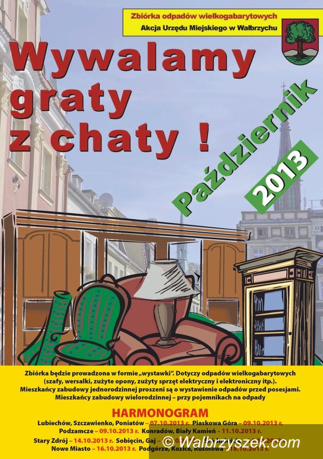 Wałbrzych: W październiku akcja "Wywalamy graty z chaty"