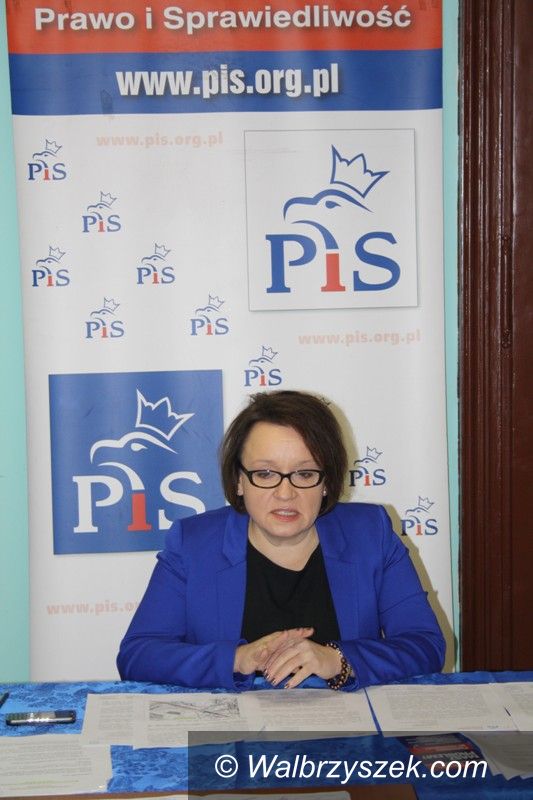 Wałbrzych: Posłanka Zalewska krytykuje prezydencką koncepcję budowy obwodnicy