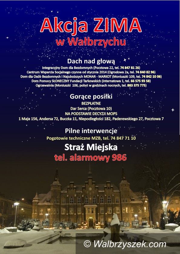 Wałbrzych: Akcja Zima po wałbrzysku