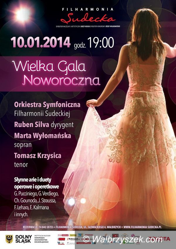 Wałbrzych: Wielka Gala Noworoczna w Filharmonii Sudeckiej