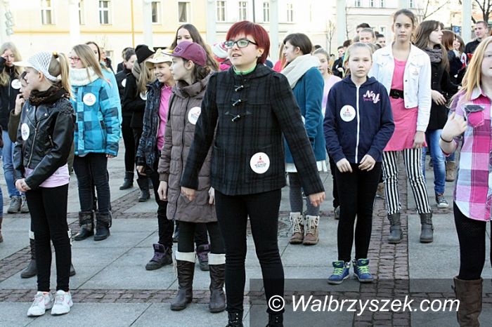 Wałbrzych: Akcja przeciwko przemocy wobec kobiet/VIDEO