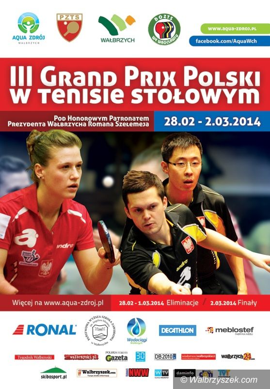 Wałbrzych: Już wkrótce III Grand Prix Polski w Tenisie Stołowym