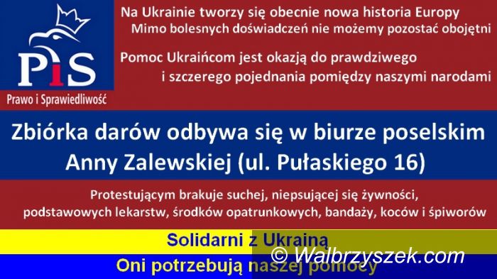 Region: W Świdnicy rusza zbiórka darów dla Ukrainy